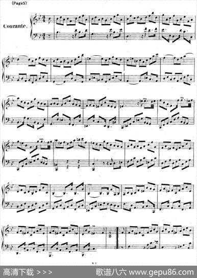 帕蒂塔6首德国组曲（No.1降B大调巴赫PartitaB-flatMajorBWV825）|帕蒂塔