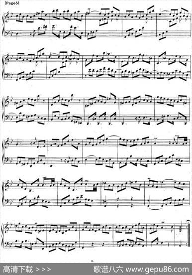 帕蒂塔6首德国组曲（No.1降B大调巴赫PartitaB-flatMajorBWV825）|帕蒂塔