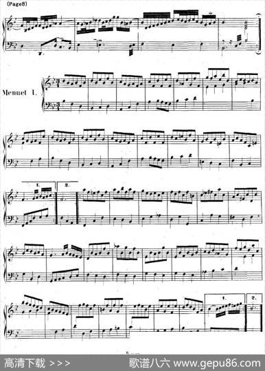 帕蒂塔6首德国组曲（No.1降B大调巴赫PartitaB-flatMajorBWV825）|帕蒂塔