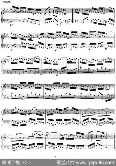 帕蒂塔6首德国组曲（No.2c小调巴赫PartitacMinorBWV826）|帕蒂塔