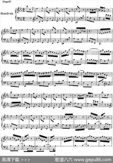 帕蒂塔6首德国组曲（No.2c小调巴赫PartitacMinorBWV826）|帕蒂塔
