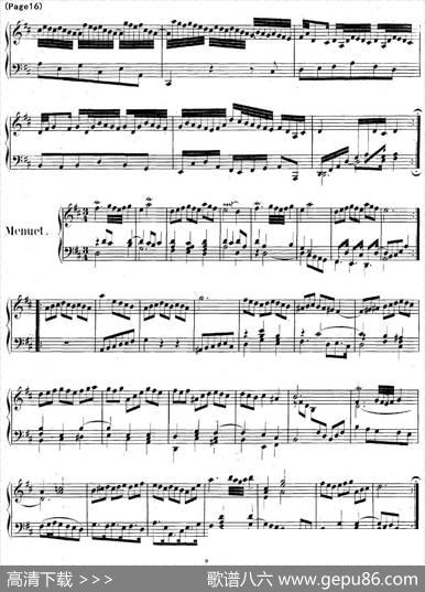 帕蒂塔6首德国组曲（No.4D大调巴赫PartitaDMajorBWV828）|帕蒂塔