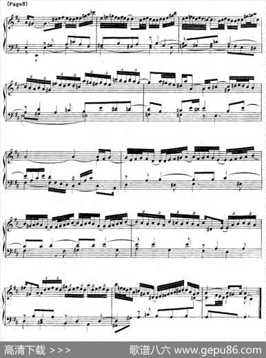 帕蒂塔6首德国组曲（No.4D大调巴赫PartitaDMajorBWV828）|帕蒂塔