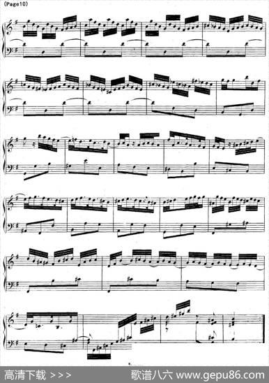 帕蒂塔6首德国组曲（No.6e小调巴赫PartitaeMinorBWV830）|帕蒂塔