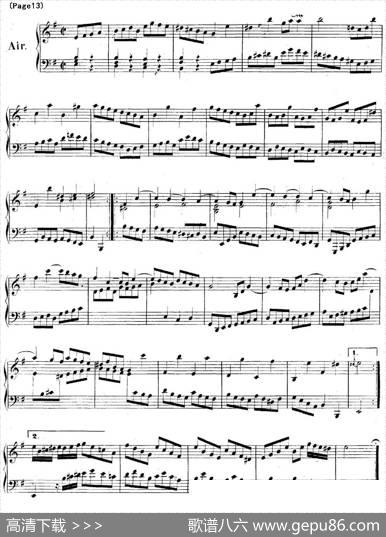 帕蒂塔6首德国组曲（No.6e小调巴赫PartitaeMinorBWV830）|帕蒂塔