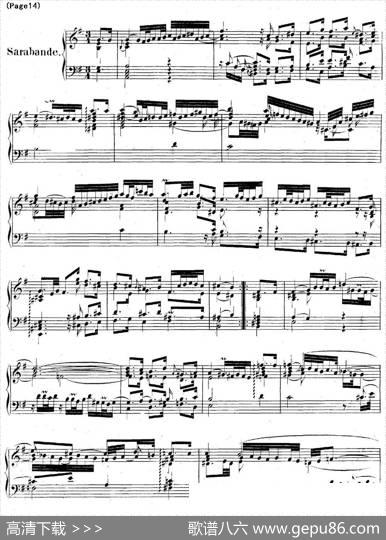 帕蒂塔6首德国组曲（No.6e小调巴赫PartitaeMinorBWV830）|帕蒂塔