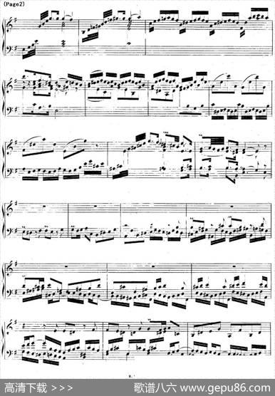 帕蒂塔6首德国组曲（No.6e小调巴赫PartitaeMinorBWV830）|帕蒂塔