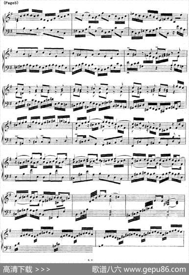 帕蒂塔6首德国组曲（No.6e小调巴赫PartitaeMinorBWV830）|帕蒂塔