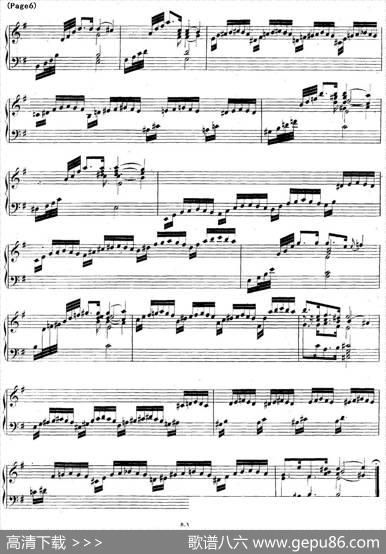 帕蒂塔6首德国组曲（No.6e小调巴赫PartitaeMinorBWV830）|帕蒂塔