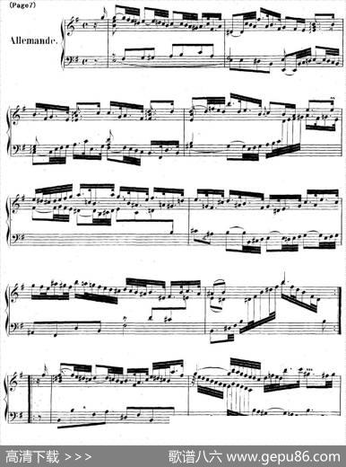 帕蒂塔6首德国组曲（No.6e小调巴赫PartitaeMinorBWV830）|帕蒂塔