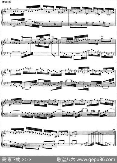 帕蒂塔6首德国组曲（No.6e小调巴赫PartitaeMinorBWV830）|帕蒂塔