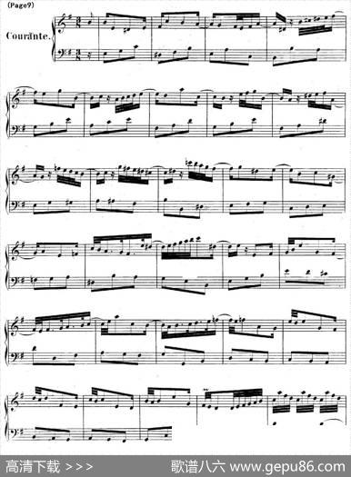 帕蒂塔6首德国组曲（No.6e小调巴赫PartitaeMinorBWV830）|帕蒂塔