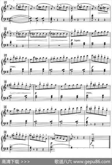 50首莱蒙钢琴练习曲作品37（NO.7）|莱蒙