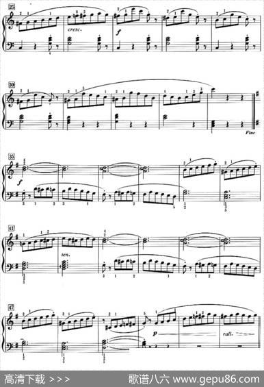 50首莱蒙钢琴练习曲作品37（NO.11）|莱蒙