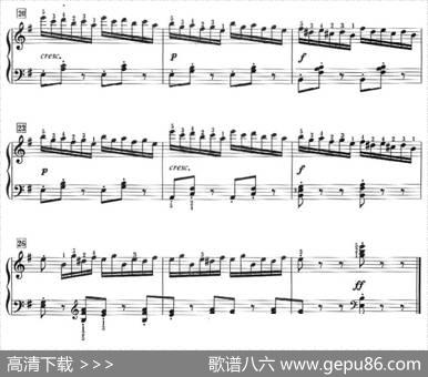 50首莱蒙钢琴练习曲作品37（NO.22）|莱蒙