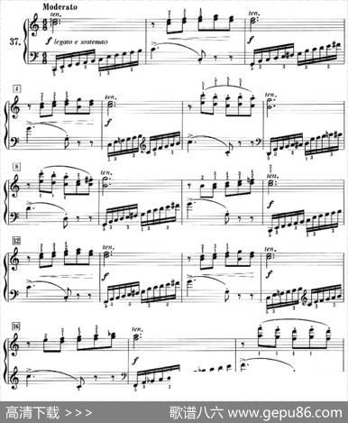 50首莱蒙钢琴练习曲作品37（NO.37）|莱蒙