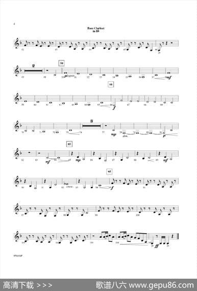 DanceofHarlequins（低音黑管分谱）