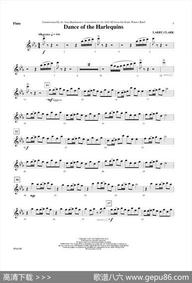 DanceofHarlequins（长笛分谱）