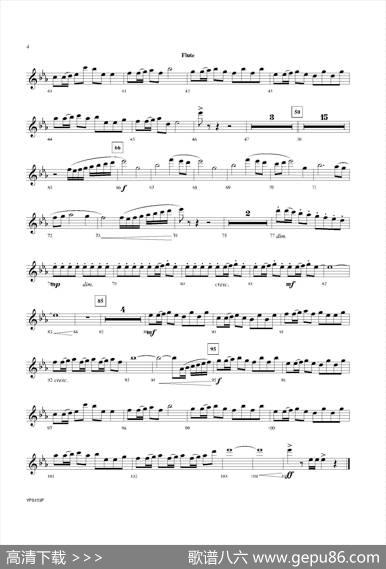 DanceofHarlequins（长笛分谱）