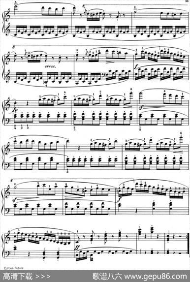 25首车尔尼Op.748练习曲（NO.5）|车尔尼