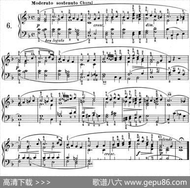 25首车尔尼Op.748练习曲（NO.6）|车尔尼