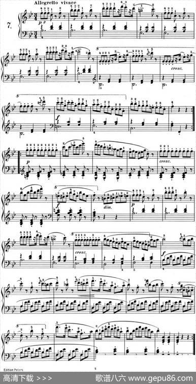 25首车尔尼Op.748练习曲（NO.7）|车尔尼