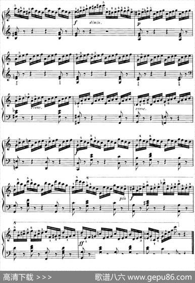 40首车尔尼Op.299钢琴快速练习曲（NO.6）|车尔尼
