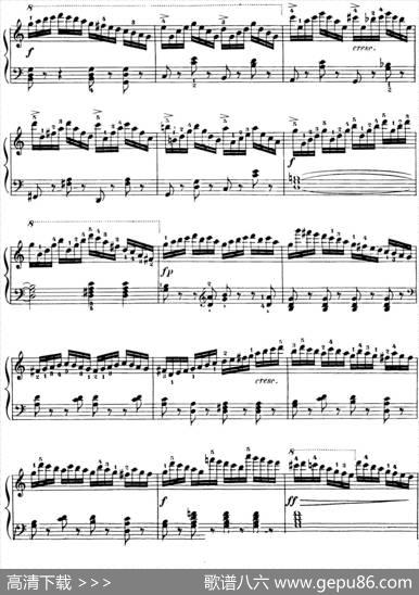 40首车尔尼Op.299钢琴快速练习曲（NO.8）|车尔尼