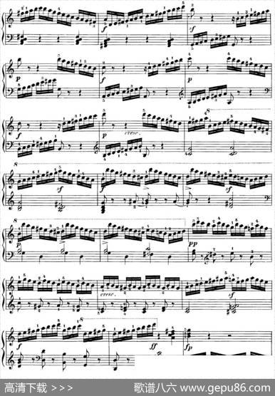 40首车尔尼Op.299钢琴快速练习曲（NO.9）|车尔尼
