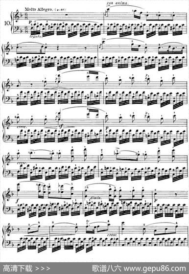 40首车尔尼Op.299钢琴快速练习曲（NO.10）|车尔尼