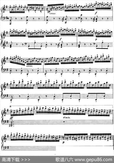 40首车尔尼Op.299钢琴快速练习曲（NO.16）|车尔尼