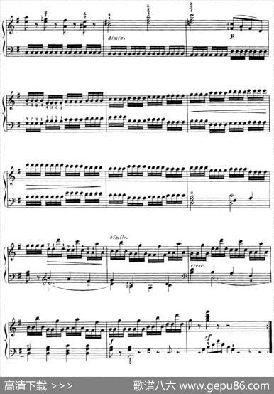 40首车尔尼Op.299钢琴快速练习曲（NO.22）|车尔尼