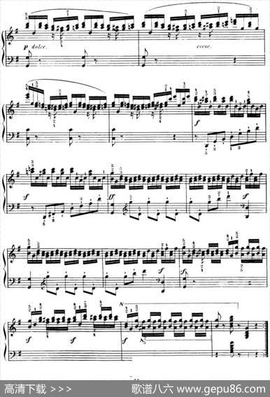 40首车尔尼Op.299钢琴快速练习曲（NO.38）|车尔尼
