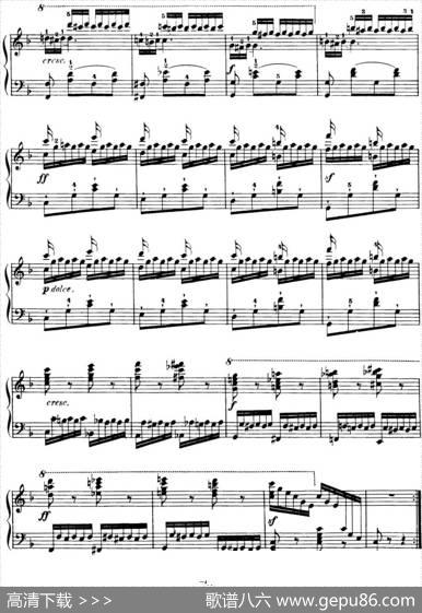 40首车尔尼Op.299钢琴快速练习曲（NO.40）|车尔尼