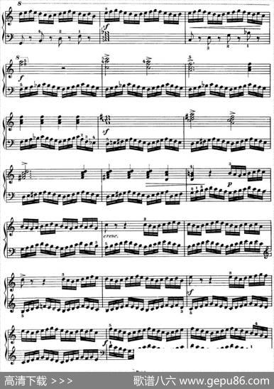 50首车尔尼Op.740钢琴手指灵巧技术练习曲（NO.1）|车尔尼