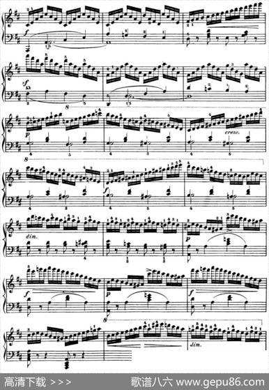 50首车尔尼Op.740钢琴手指灵巧技术练习曲（NO.3）|车尔尼