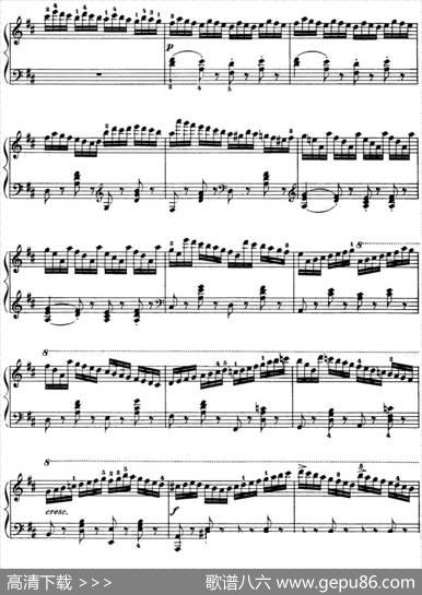 50首车尔尼Op.740钢琴手指灵巧技术练习曲（NO.3）|车尔尼