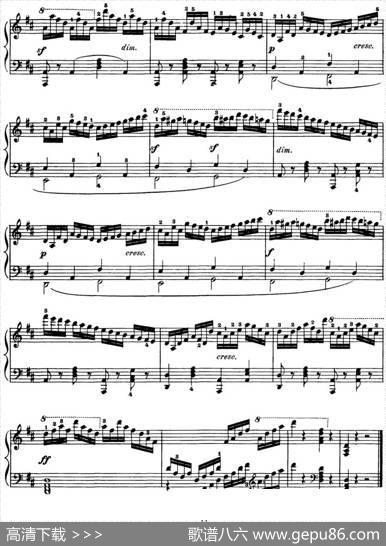 50首车尔尼Op.740钢琴手指灵巧技术练习曲（NO.3）|车尔尼