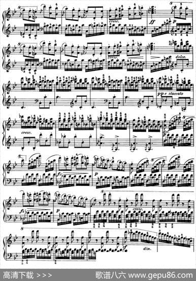50首车尔尼Op.740钢琴手指灵巧技术练习曲（NO.4）|车尔尼