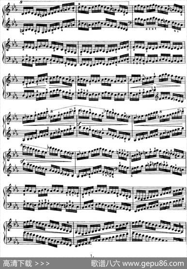 50首车尔尼Op.740钢琴手指灵巧技术练习曲（NO.5）|车尔尼