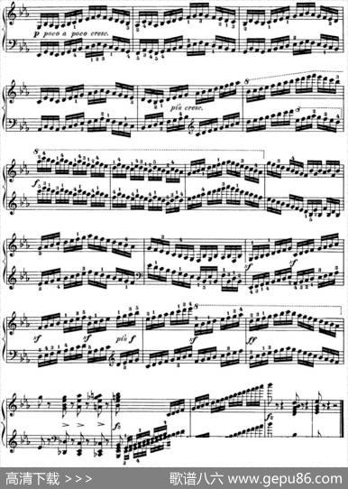 50首车尔尼Op.740钢琴手指灵巧技术练习曲（NO.5）|车尔尼
