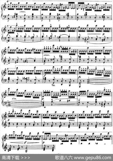 50首车尔尼Op.740钢琴手指灵巧技术练习曲（NO.7）|车尔尼