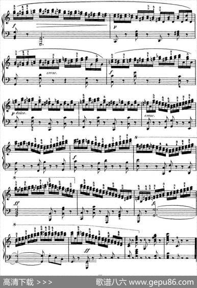 50首车尔尼Op.740钢琴手指灵巧技术练习曲（NO.10）|车尔尼