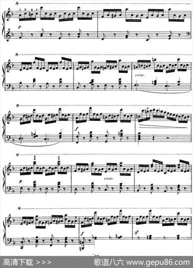 50首车尔尼Op.740钢琴手指灵巧技术练习曲（NO.11）|车尔尼