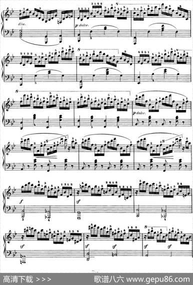 50首车尔尼Op.740钢琴手指灵巧技术练习曲（NO.14）|车尔尼
