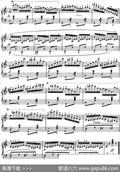 50首车尔尼Op.740钢琴手指灵巧技术练习曲（NO.16）|车尔尼