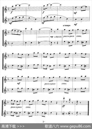 鞑靼舞曲（二重奏）