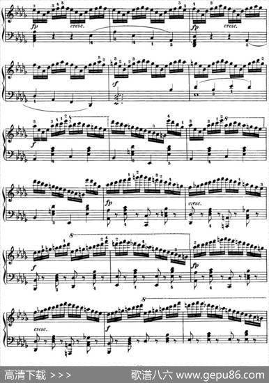 50首车尔尼Op.740钢琴手指灵巧技术练习曲（NO.25）|车尔尼