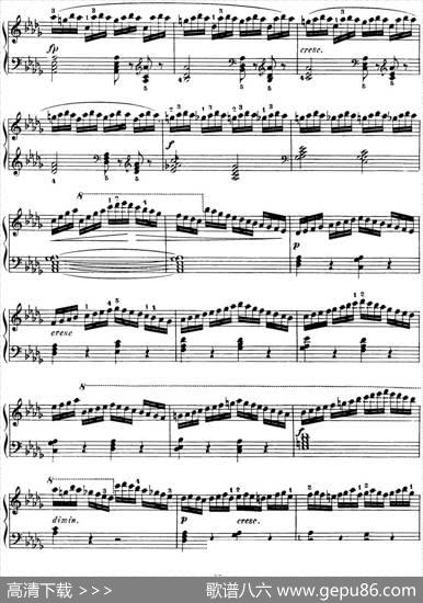 50首车尔尼Op.740钢琴手指灵巧技术练习曲（NO.25）|车尔尼