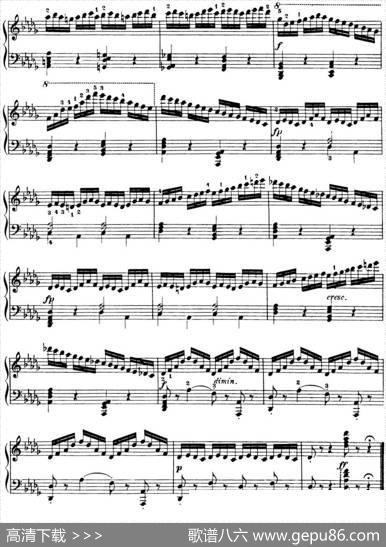 50首车尔尼Op.740钢琴手指灵巧技术练习曲（NO.25）|车尔尼